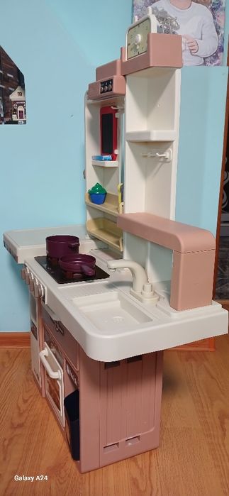 Велика дитяча іграшкова кухня з парою водою світлом та звуком 93см