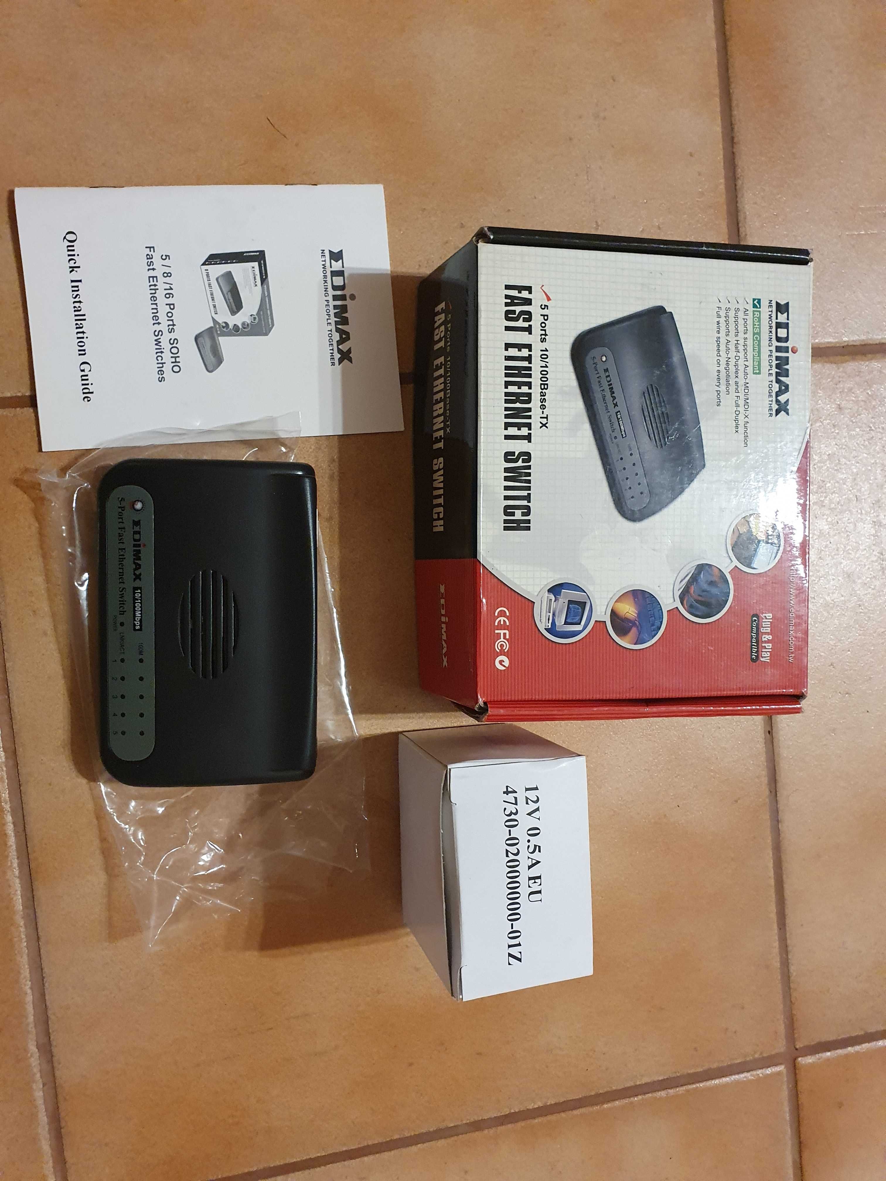 EDIMAX ruter i switch komplet