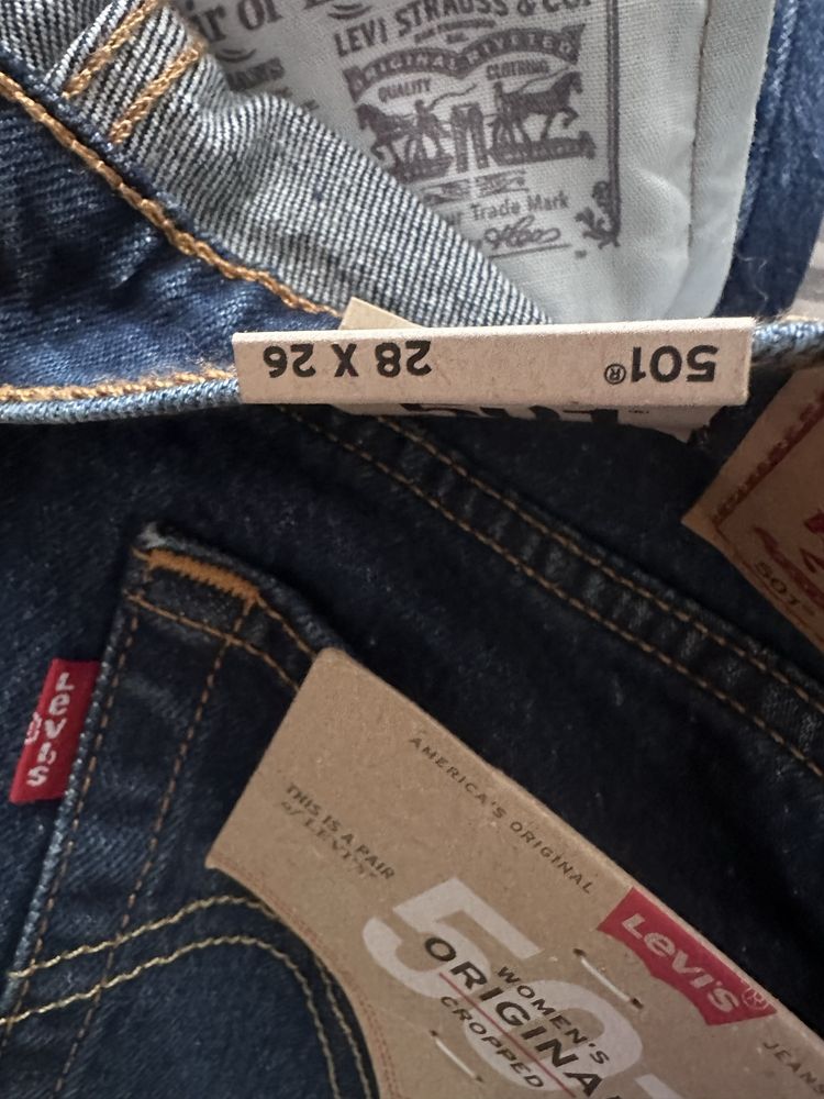 Jeans Levis 501 - oryginalne 28x26 NOWE