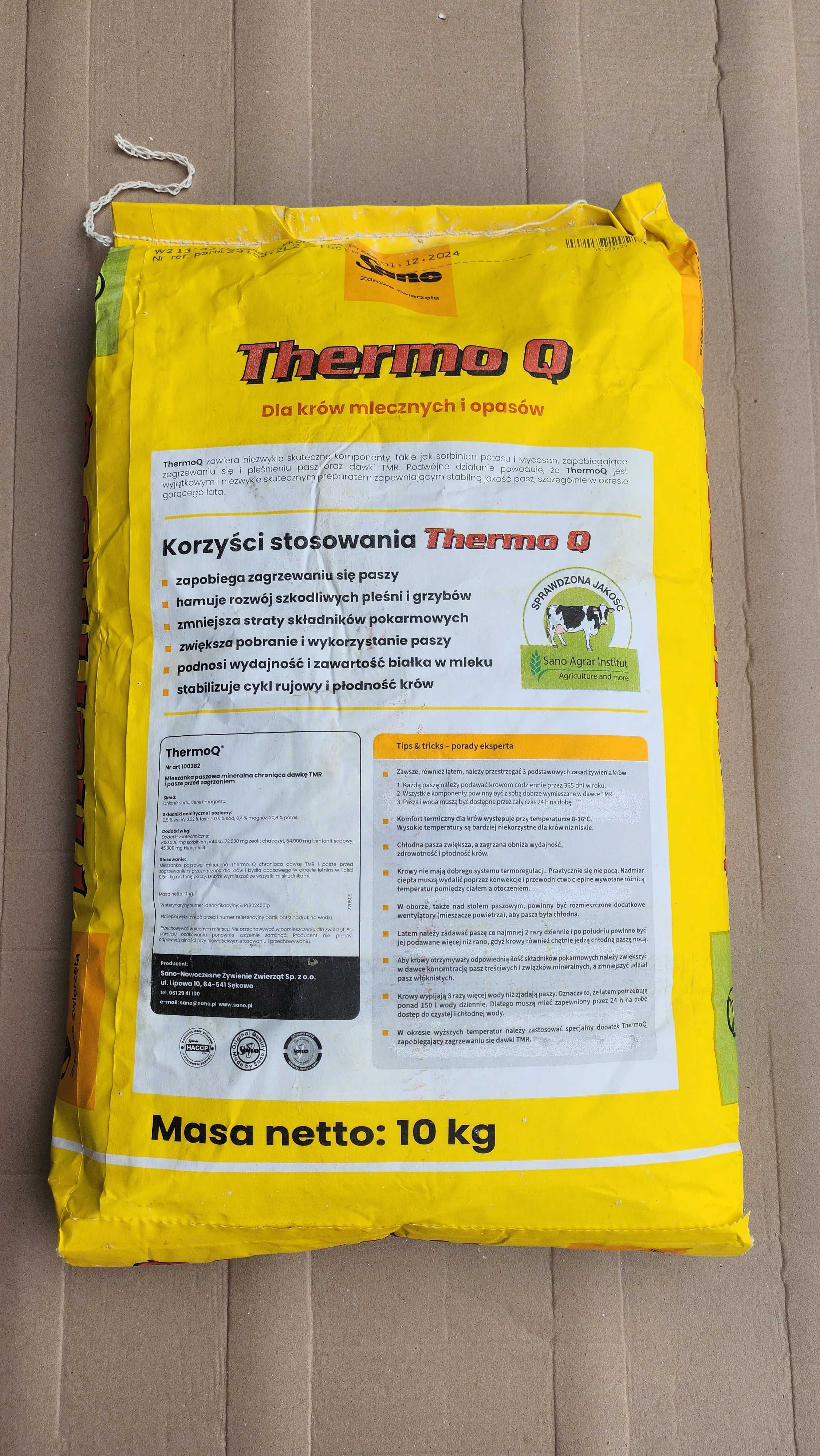 THERMO Q Sano najlepiej zapobiega zgrzewaniu paszy