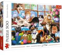 Puzzle kotki Trefl 500 el jak nowe polecam