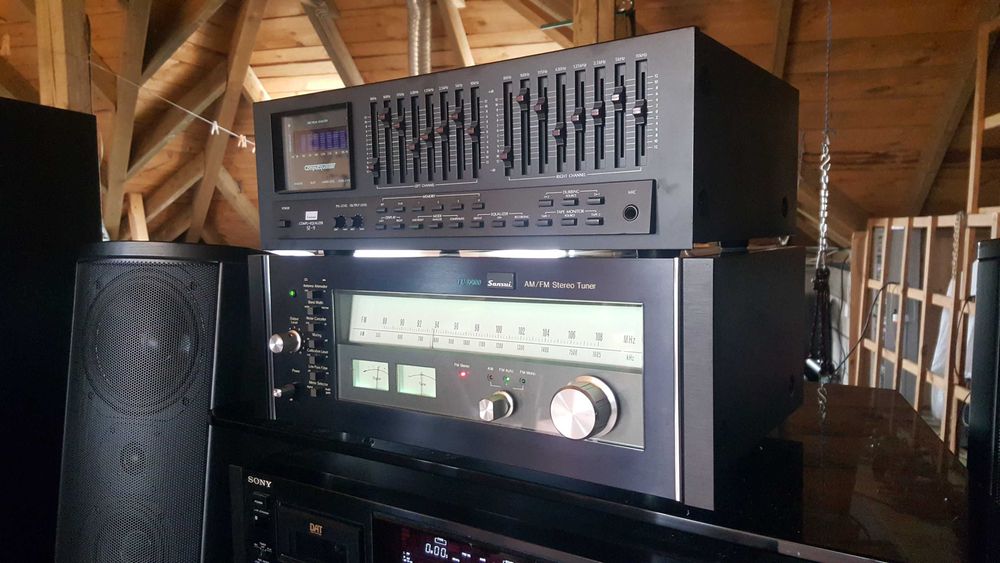 Equalizer korektor graficzny Sansui SE9 - jak nowy, piękny wyświetlacz