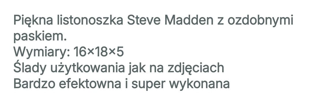 Torebka listonoszka Steve Madden