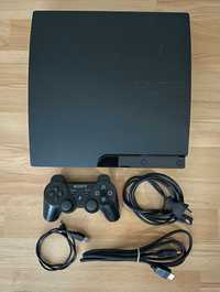 PS3, Sony Playstation 3 Slim, 160 Gb, 1 джойстик
