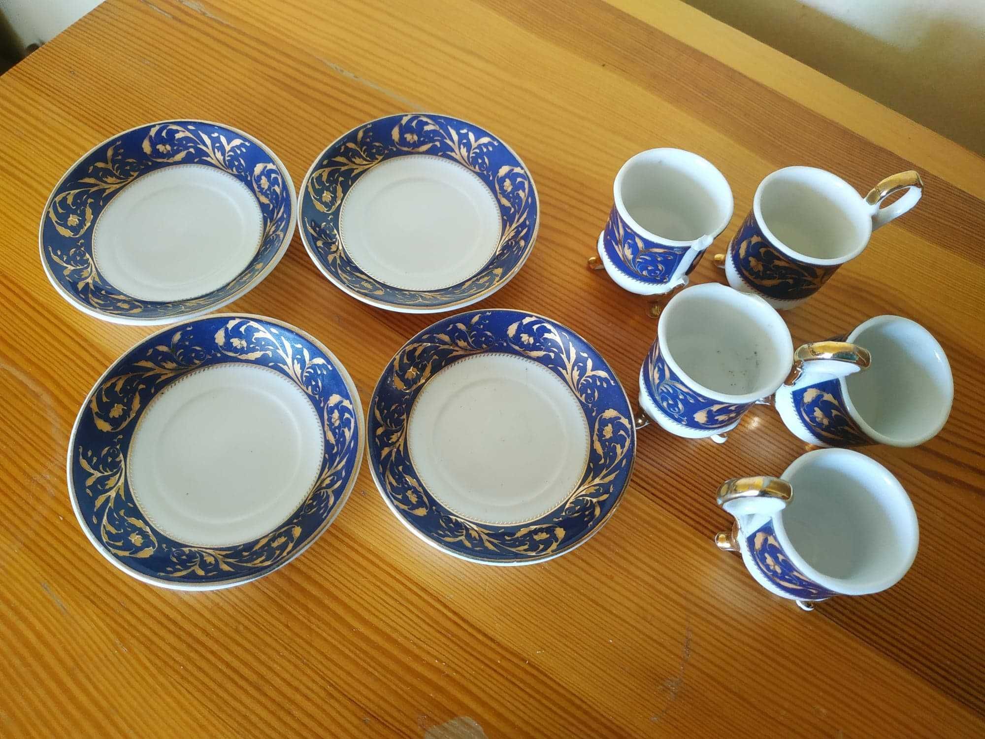 Zestaw mini filiżanki i talerzyki chińska porcelana antyk zabytek