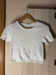 Bialy top rozmiar S