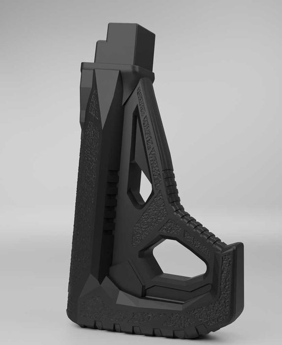 Приклад 18 см з тильником та сталевим посиленням, пеналом АК-47, АК-74