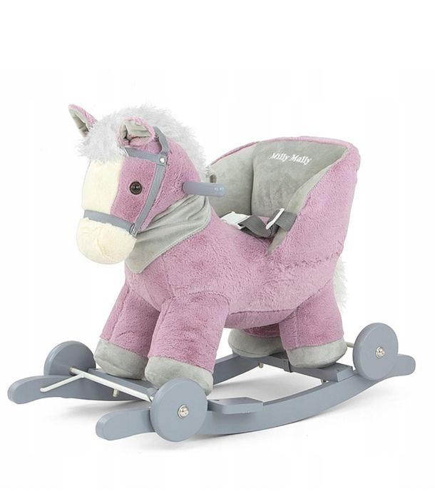 Milly Mally Koń na biegunach Polly violet - różowy