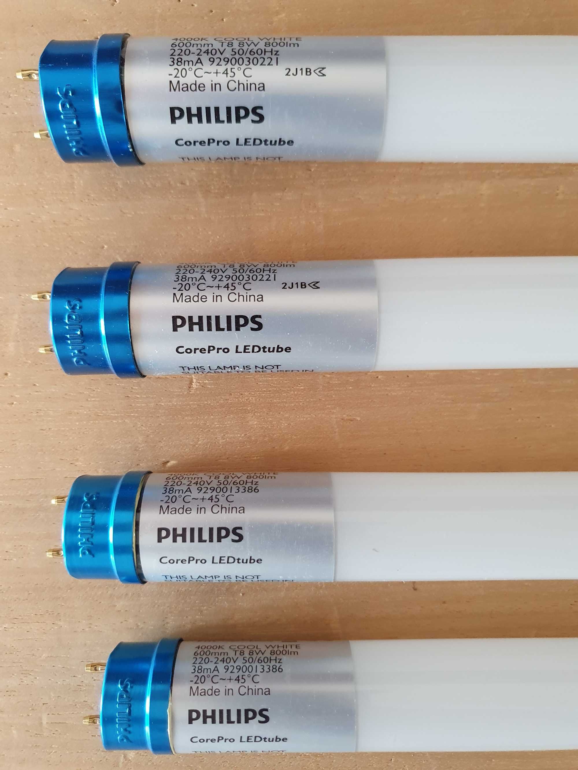 Lâmpadas LED tubo T8 60cm, Philips CorePro, novas