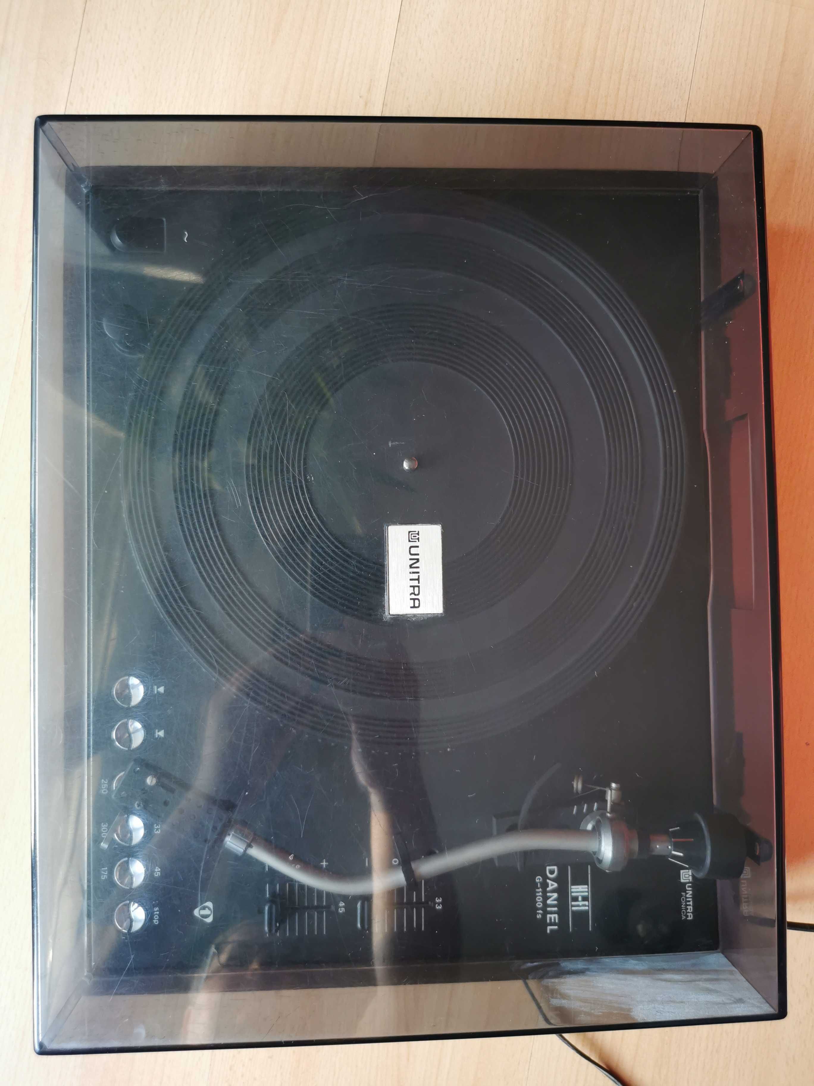 Gramofon PRL Daniel Unitra G-1100fs pierwsza seria 1980 rok Warszawa