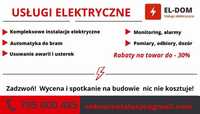 Elektryk, towar-30%, usługi elektryczne,instalacje, Pomiary