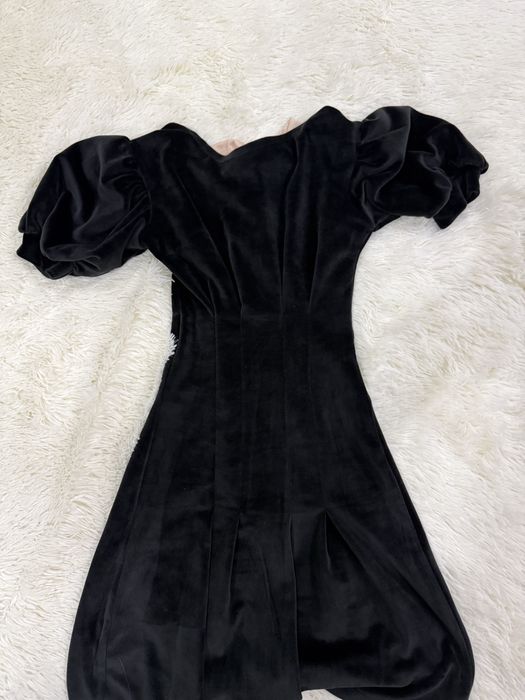 Оксамитова сукня, позаду бант ххс-хс