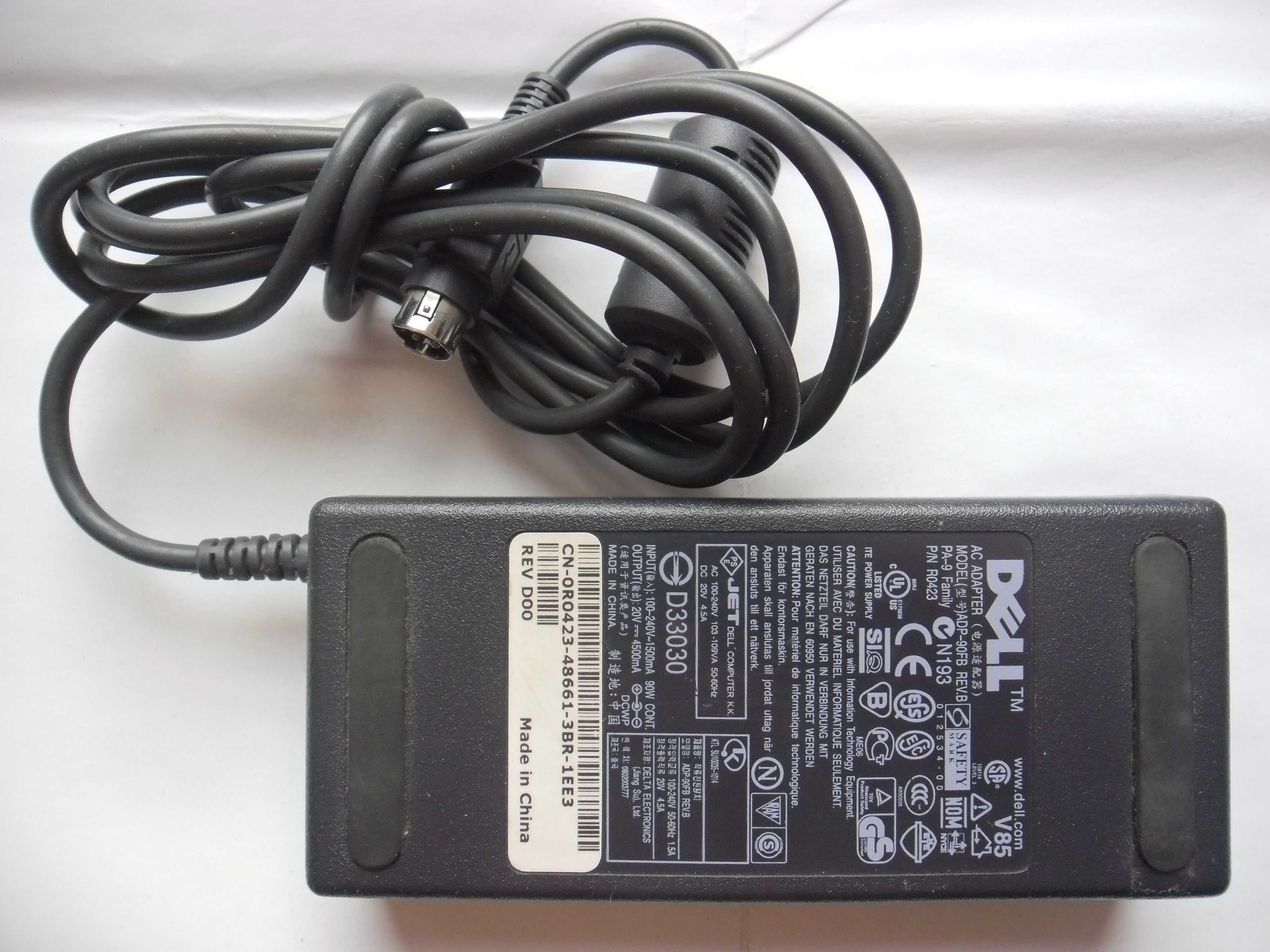 Zasilacz Adapter Ładowarka Dell ADP-90FB 20V 4,5A 90W Pin 4