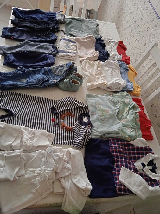 Lote roupa bebé menino de 3 a 6 meses