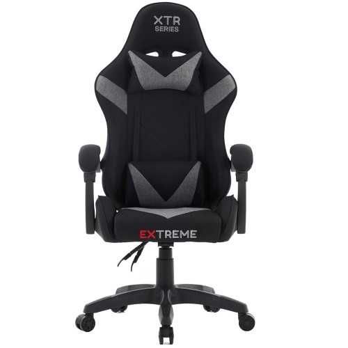 Fotel Gamingowy dla graczy tkanina EXTREME XTR Dark Gray