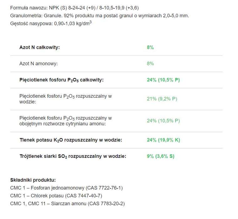 Nawóz wieloskładnikowy NPK Polifoska 8 big bagi worki