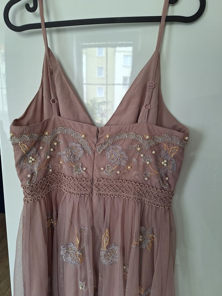 Sukienka maxi ze zdobieniem Asos design 38 M