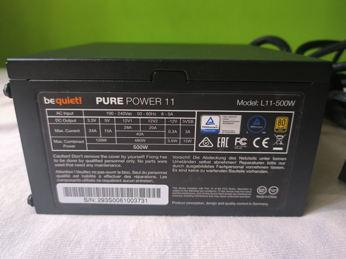 zasilacz bequiet pure power 11 500w