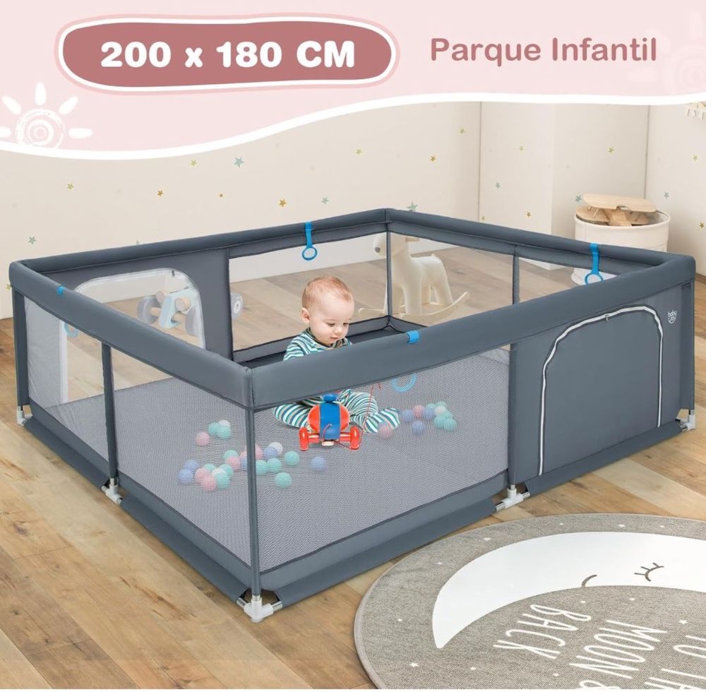 Parque infantil 200 x 180 x 68cm