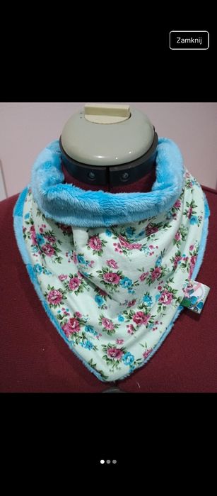 Chusteczka pod szyję szalik wiązany