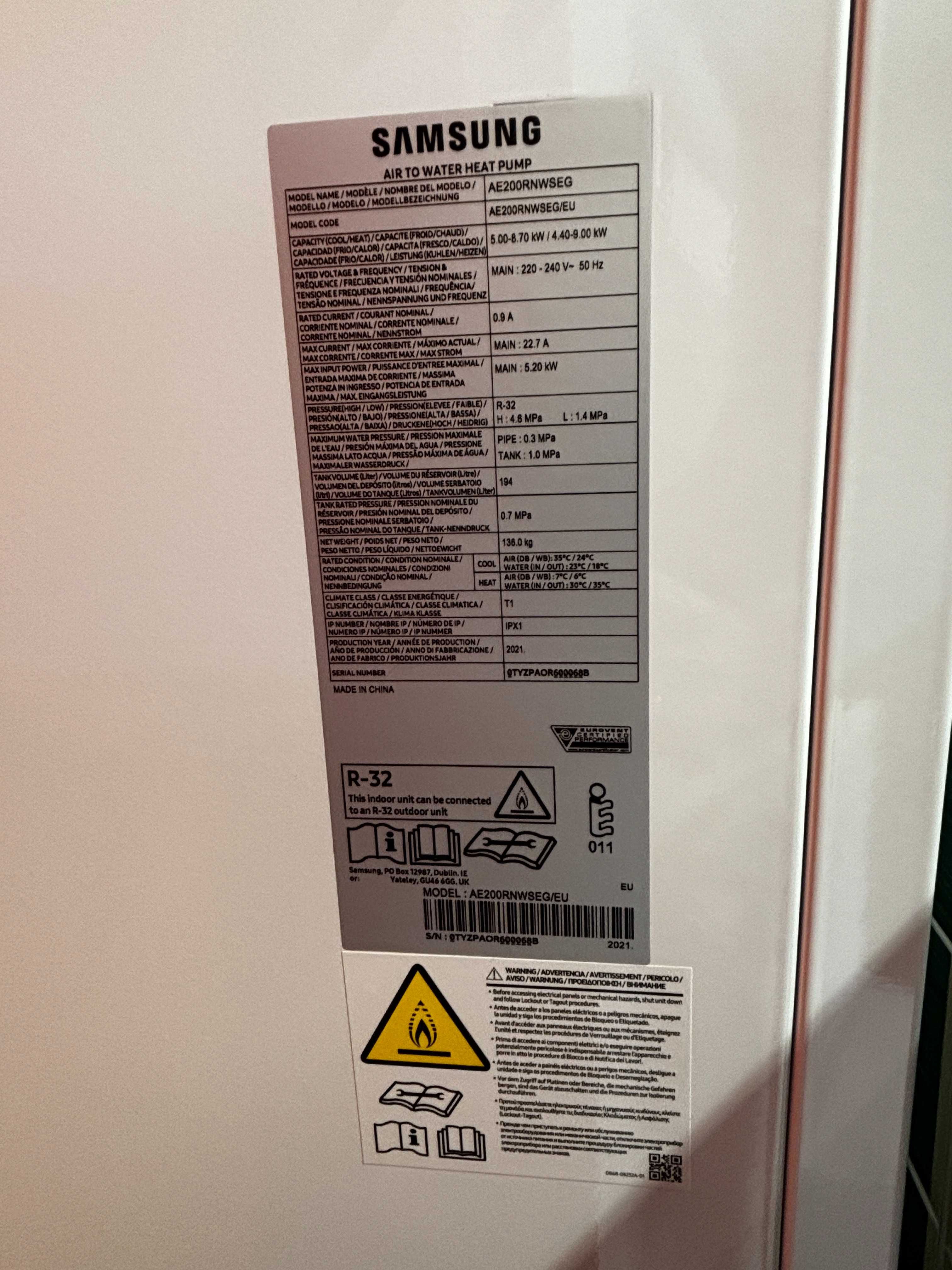 POMPA CIEPŁA SAMSUNG 9 kW - powystawowa