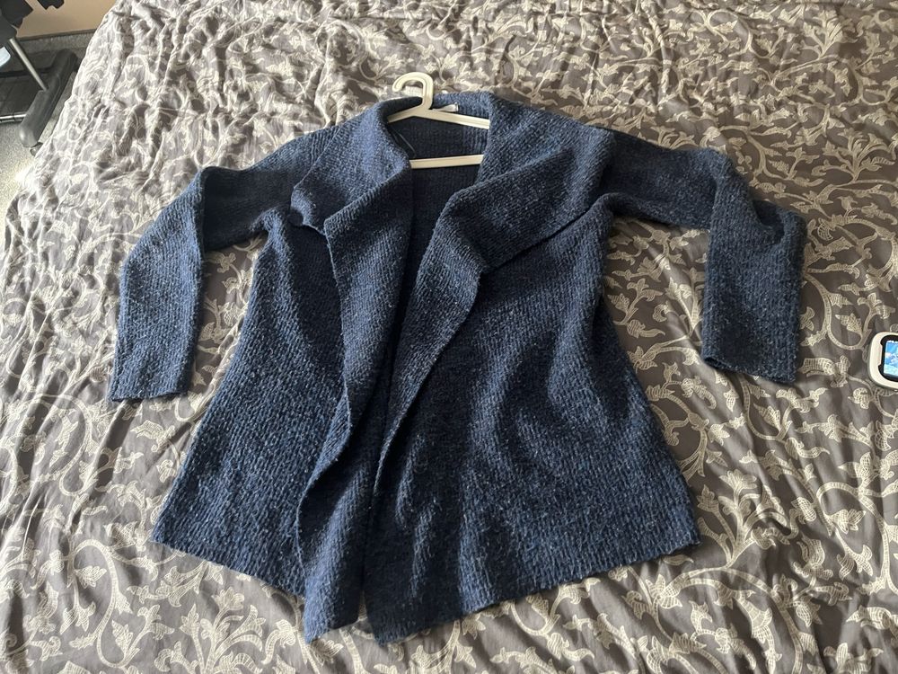 Sweter damski narzuta narzutka kardigan ciepły reserved rozmiar L
