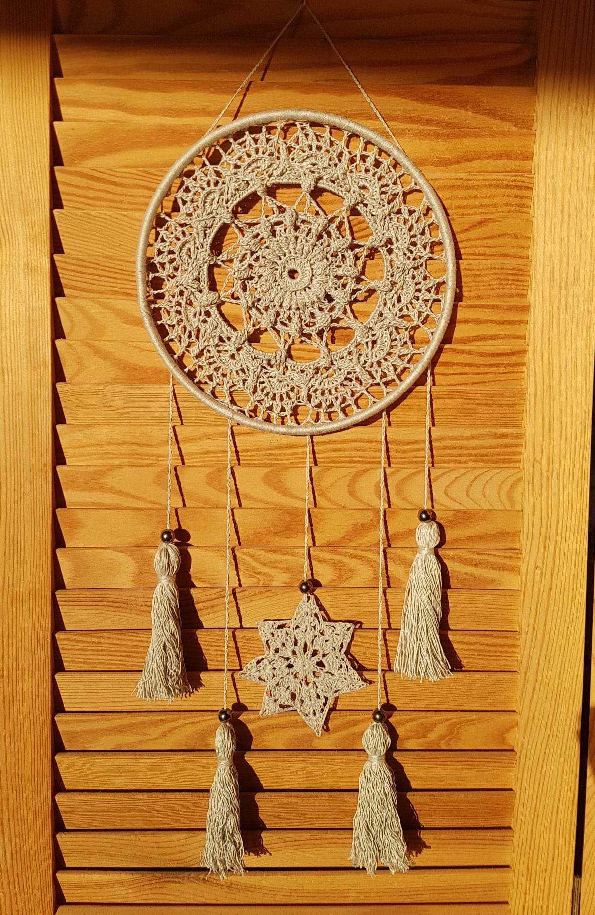 Łapacz snów  mandala  rękodzieło 
szydełko  handmade