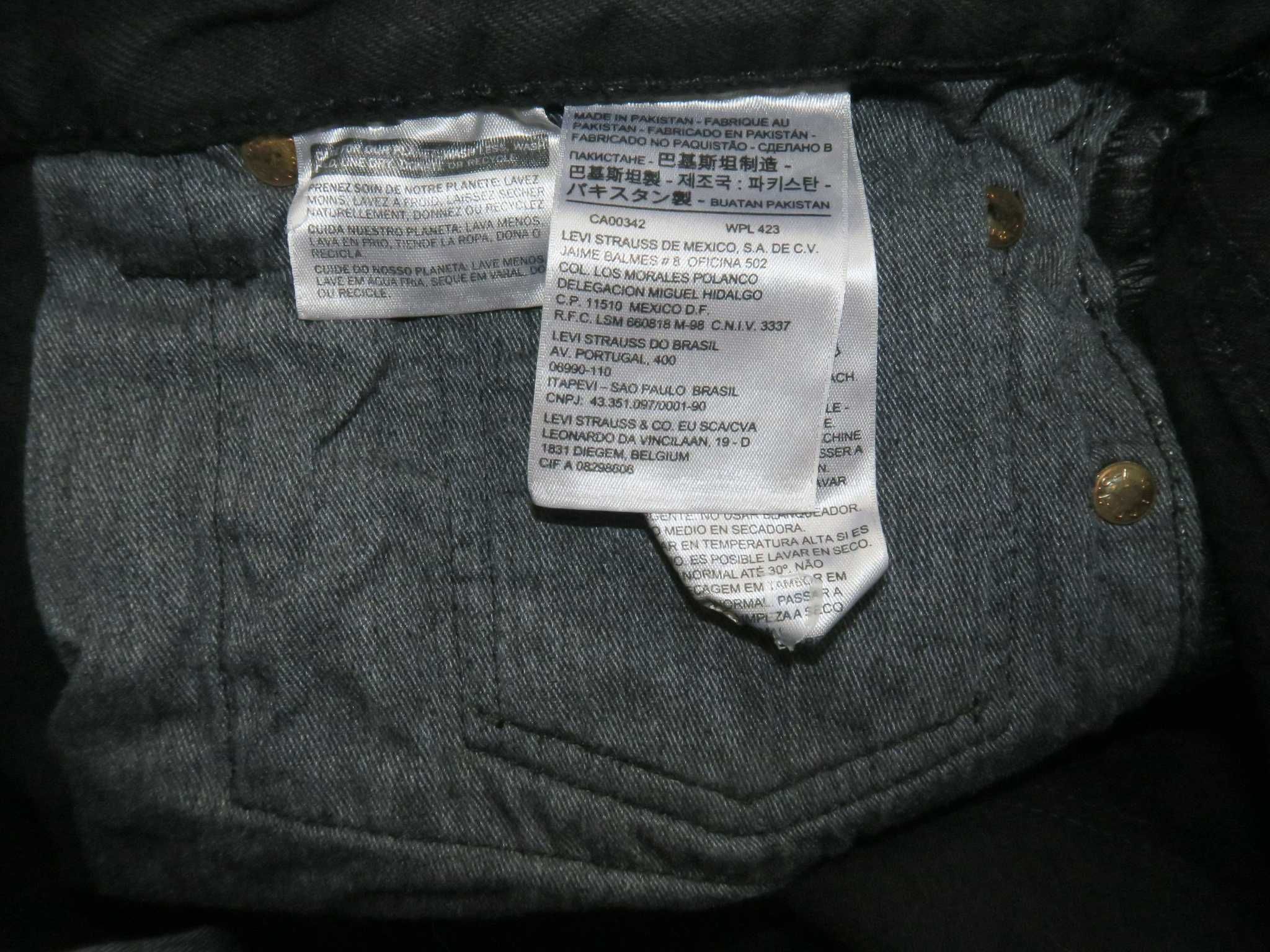 Levi's 501 36/30 spodnie jeansowe bawełna