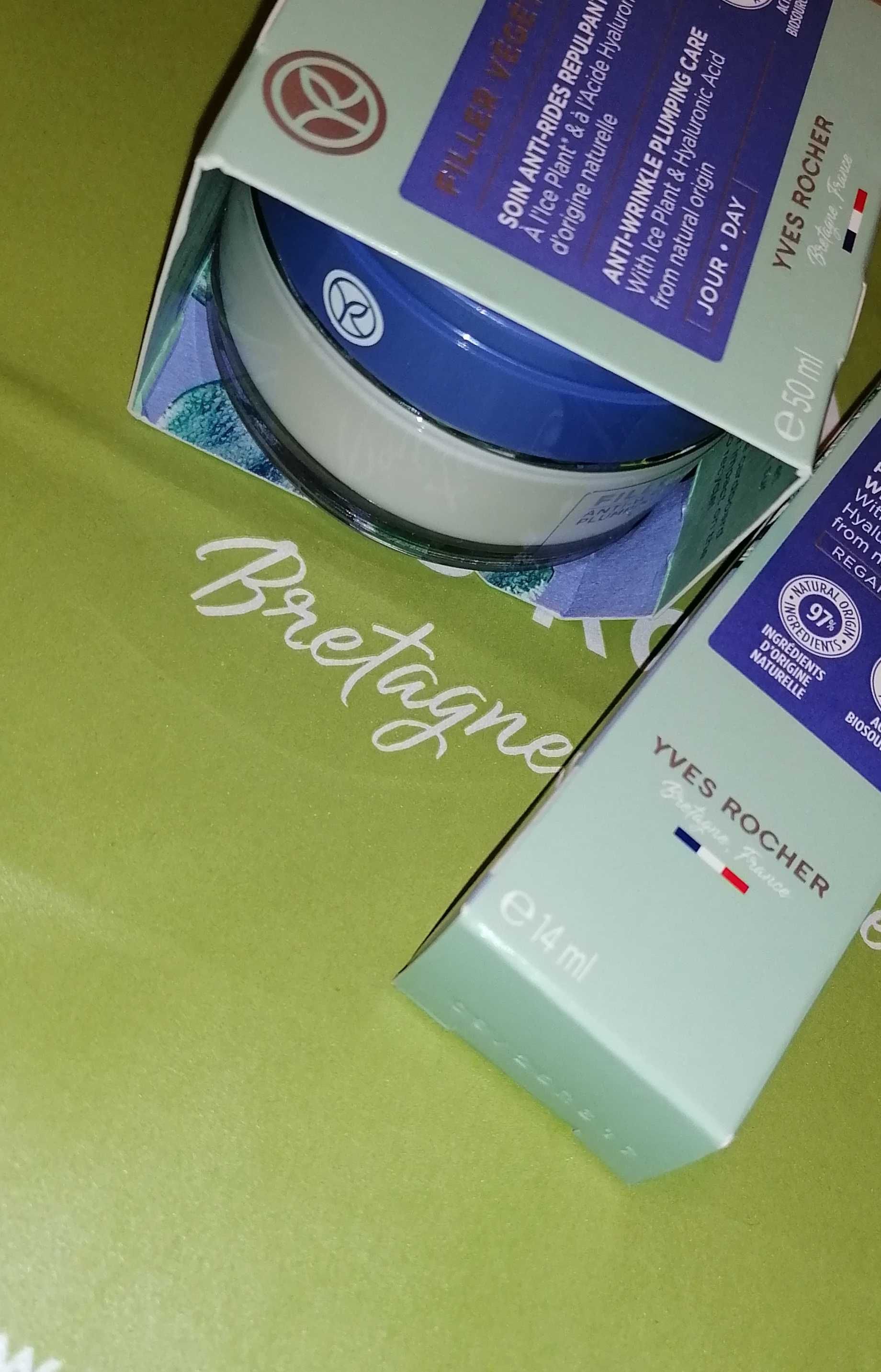 Набор Filler Vegetal Дневной крем + Крем для глаз Ив Роше Филлер