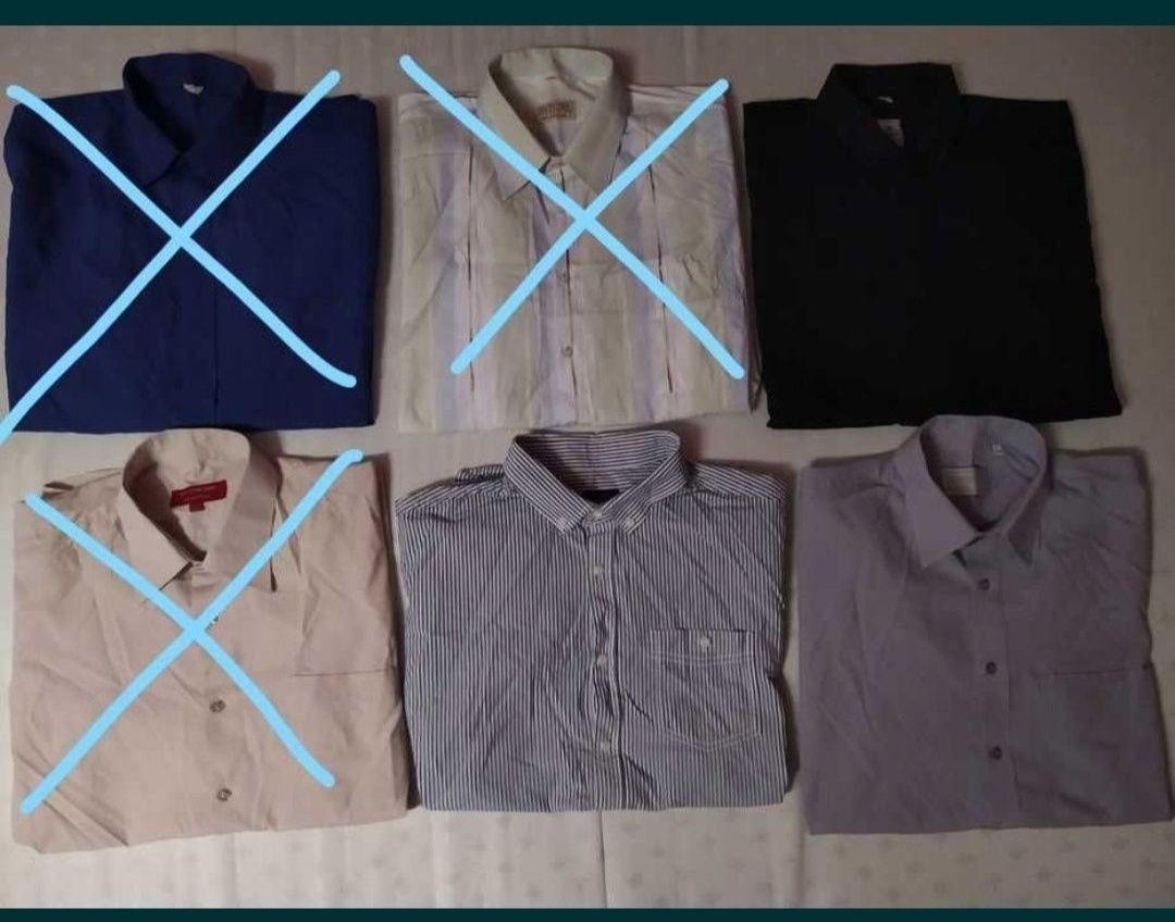 koszule męskie, młodzieżowe, chłopięce - S, M, L, XL, XXL