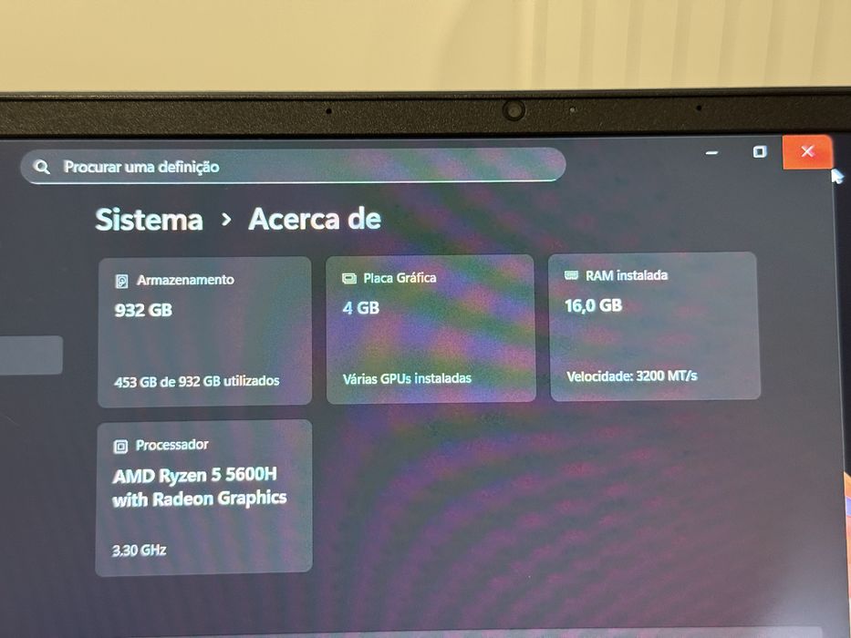 HP Victus 16 Gaming — Ryzen 5 | RTX 3050 | 144Hz | Impecável