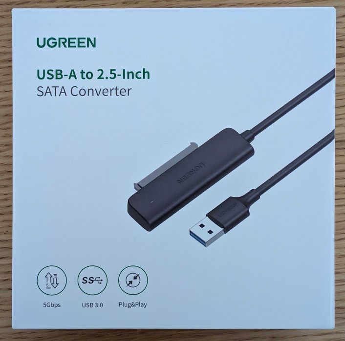 Cabo Adaptador UGREEN CM321 USB 3.0 para 2.5" SATA III