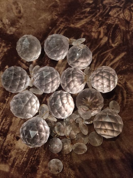 Подвески хрустальные  с латунными соединениями