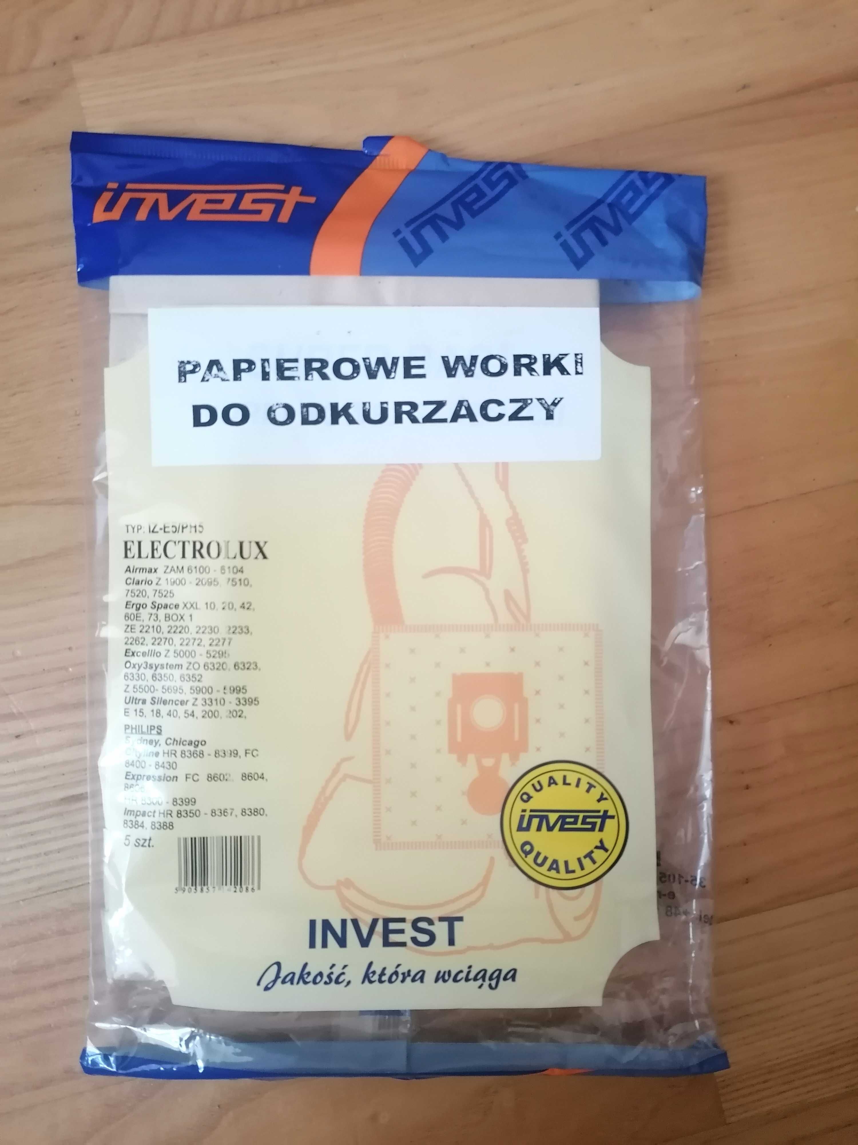 Papierowe worki do odkurzacza IZE3/PH5 electrolux philips