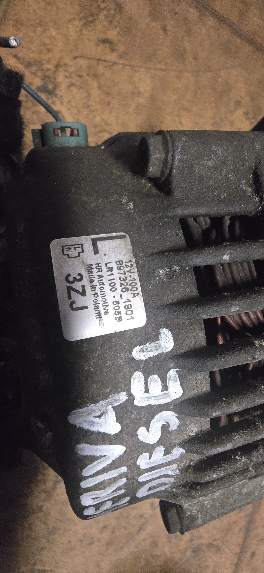 Alternator  Opel Corsa C Meriva 1,7. 897326   100A
