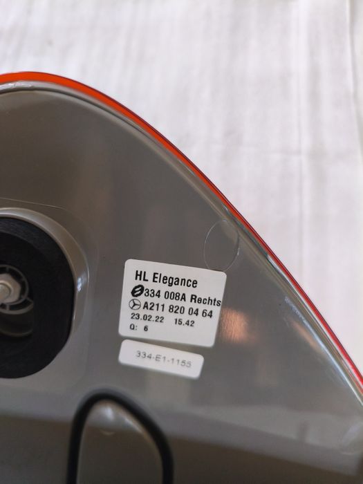 Lampa tylna prawa Mercedes E W211