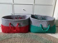 Koszyki do przechowywania na zabawki komplet hand made