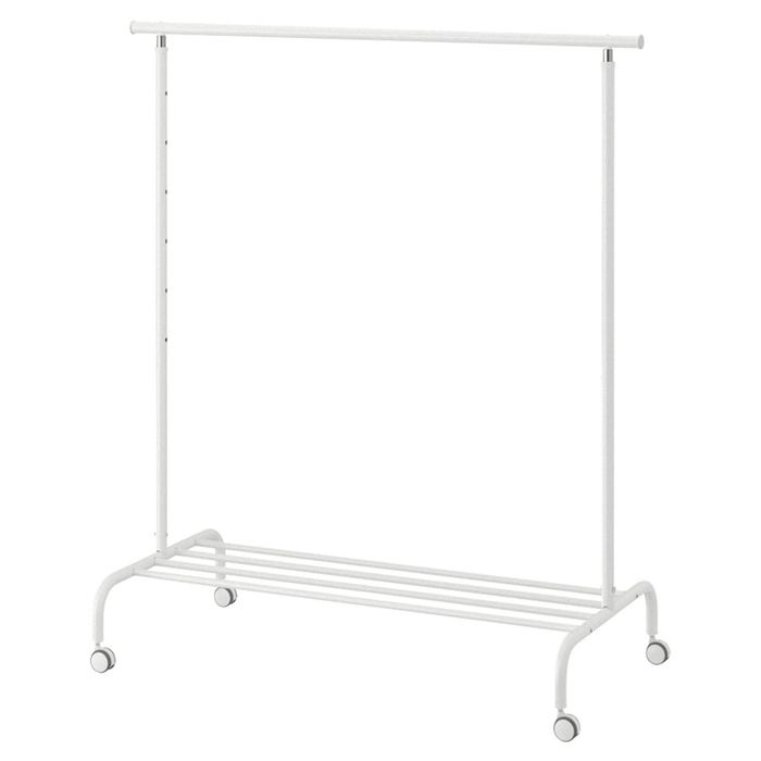 Charriots / suportes para cabides brancos do IKEA