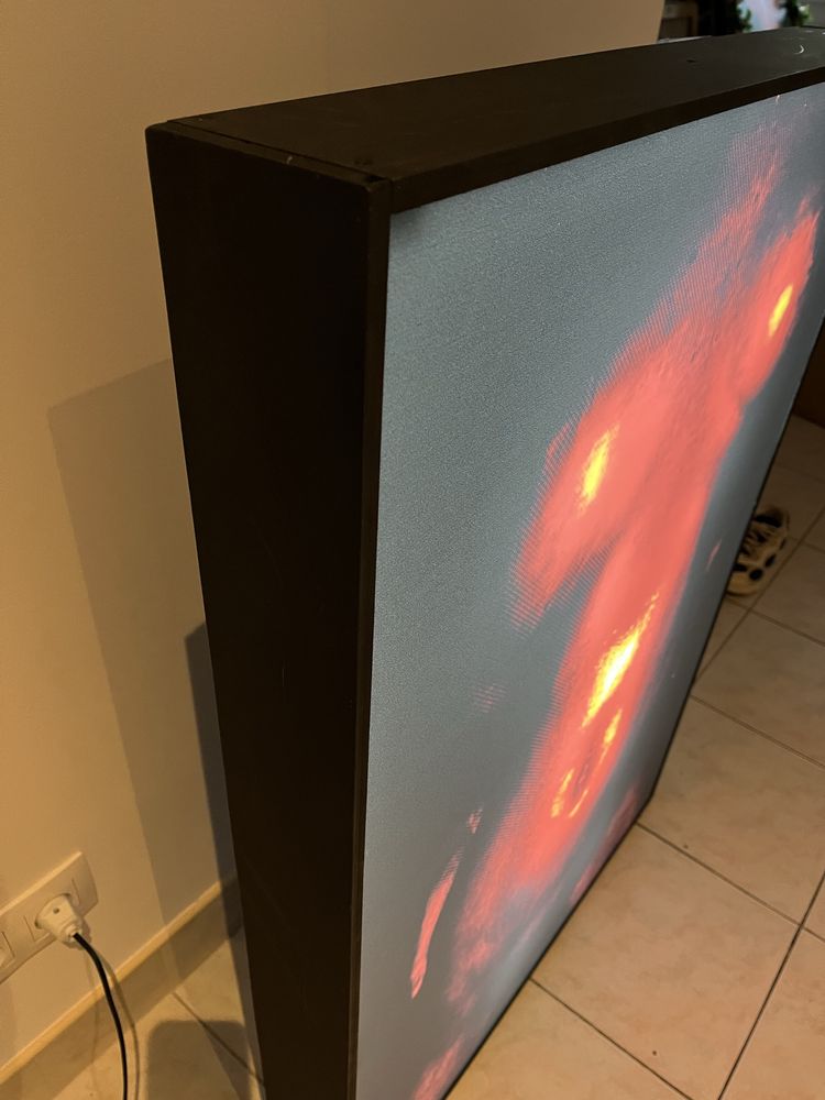 Akt erotyka lightbox neon nagość