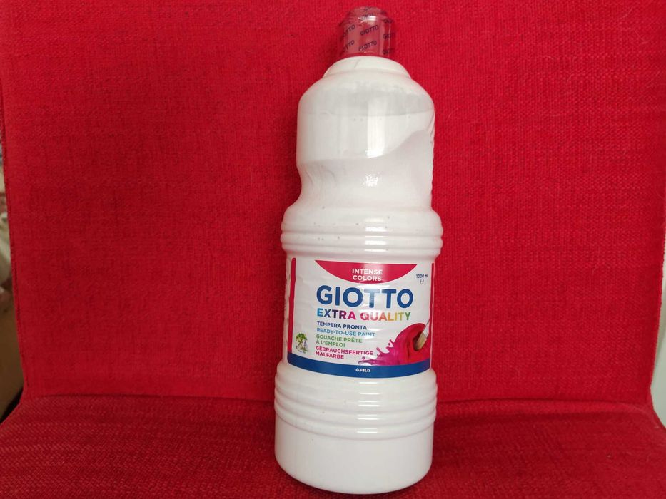 Tinta Guache frasco 1 litro - 5 cores diferentes