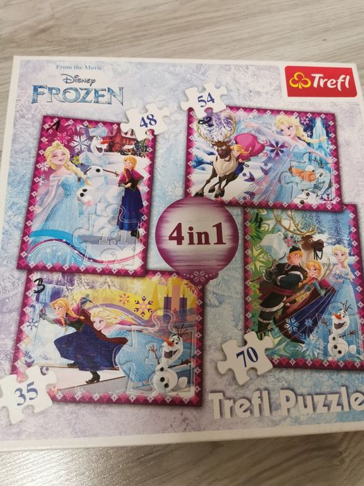Trefl puzzle Disney Frozen 4 in 1.