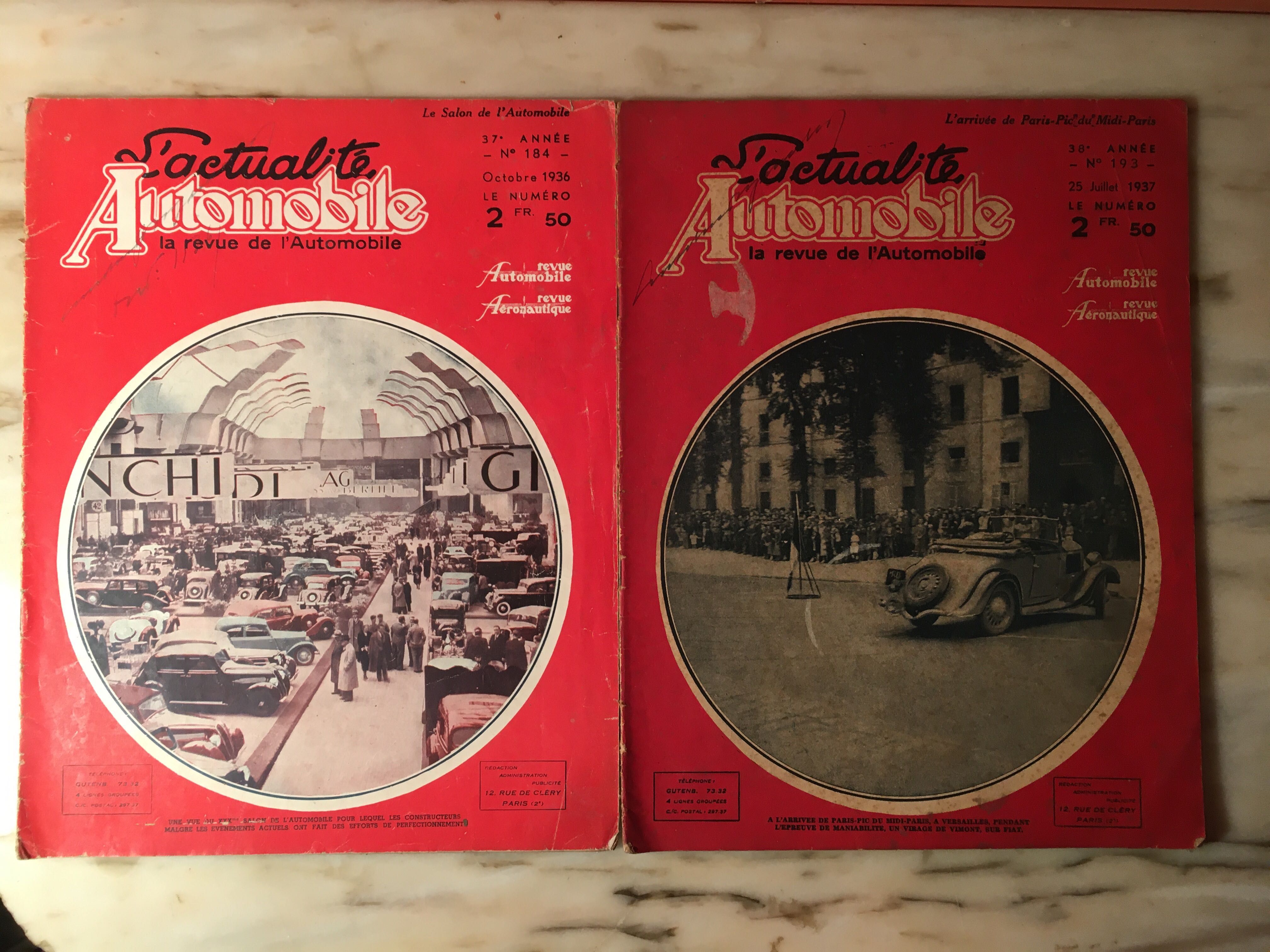 L’ACTUALITÉ AUTOMOBILE - 1934 a 1952 - 17 revistas