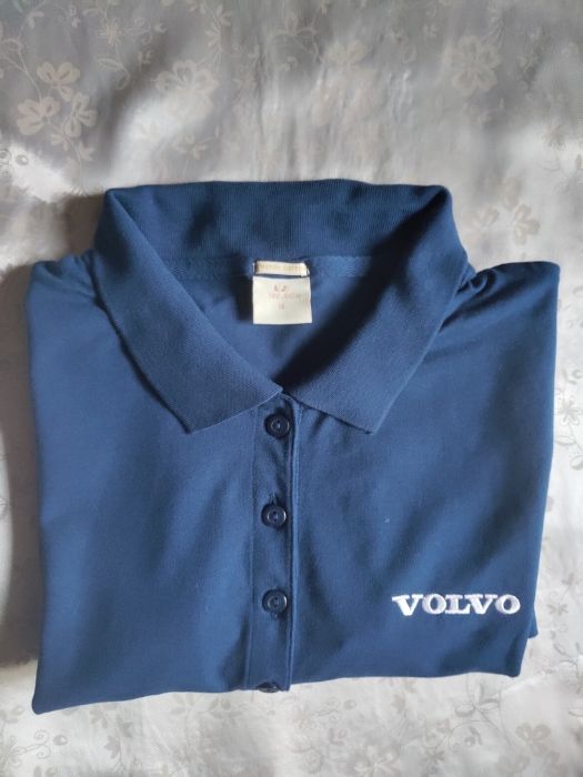 Женская футболка тёмно- синяя Поло Polo Volvo Tee jays M, L 44 12 50