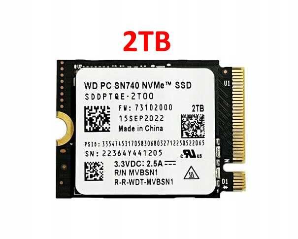 Western Digital WD SN740 2TB M.2 SSD 2230 NVMe Steam deck Гарантія