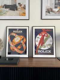 Plakat | Poster | Vinatge | Rolex - Zegarki | Loft | Design | Komplet!