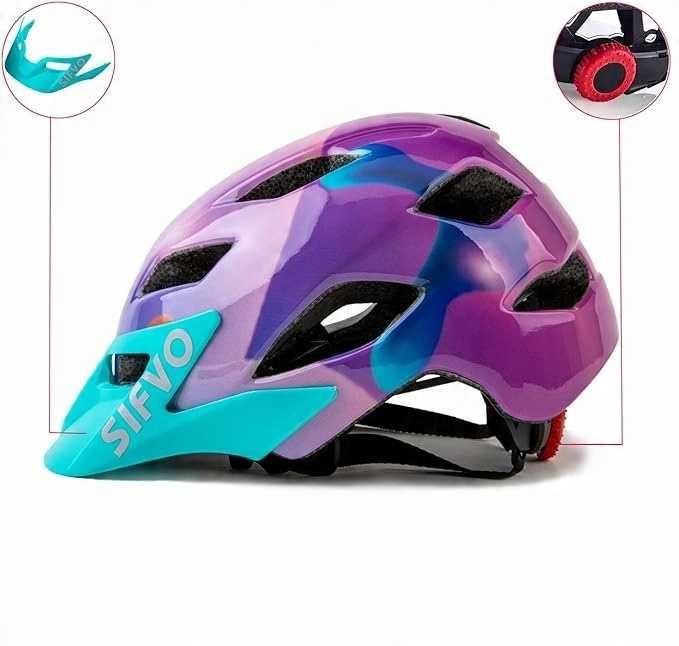 Kask rowerowy SIFVO Dziecięcy 50-57cm