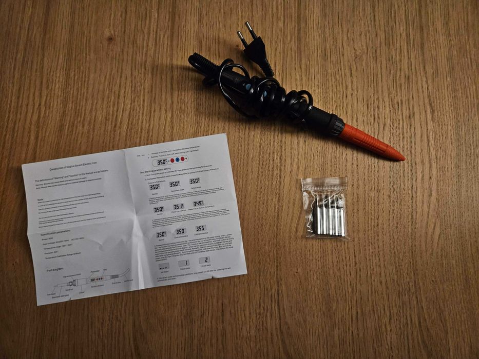 Lutownica precyzyjna 60w Techrebal Black Samurai 180°C - 500°C + groty