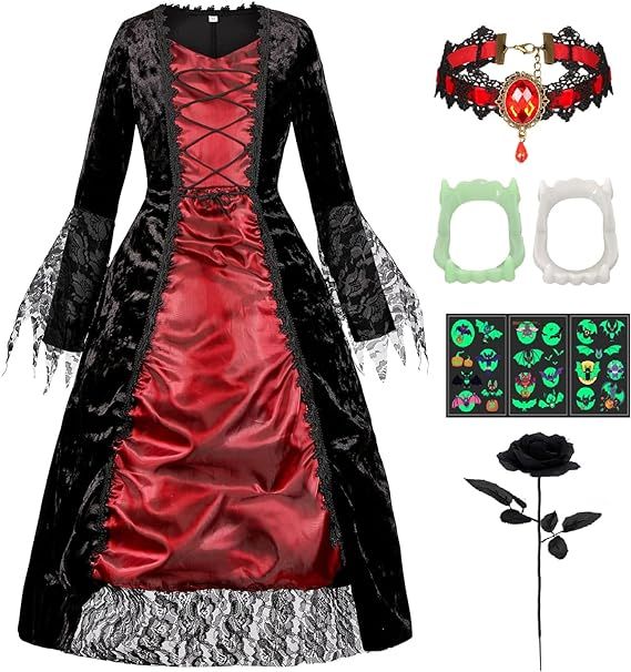 Kostium Przebarnie Suknia Królowej Wampirów Na Halloween Rozmiar XXL