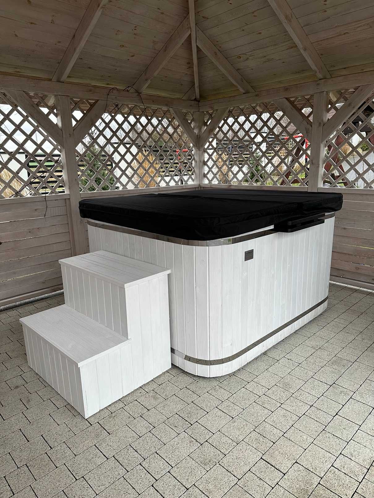 Wanna Spa Kompletna Z PIECEM Jacuzzi Balia Bania Sauna Transport