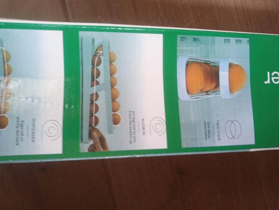 Stojak dyspenser organizer na jajka do lodówki